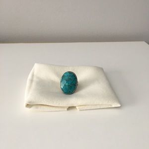 Large turquoise statement ring
